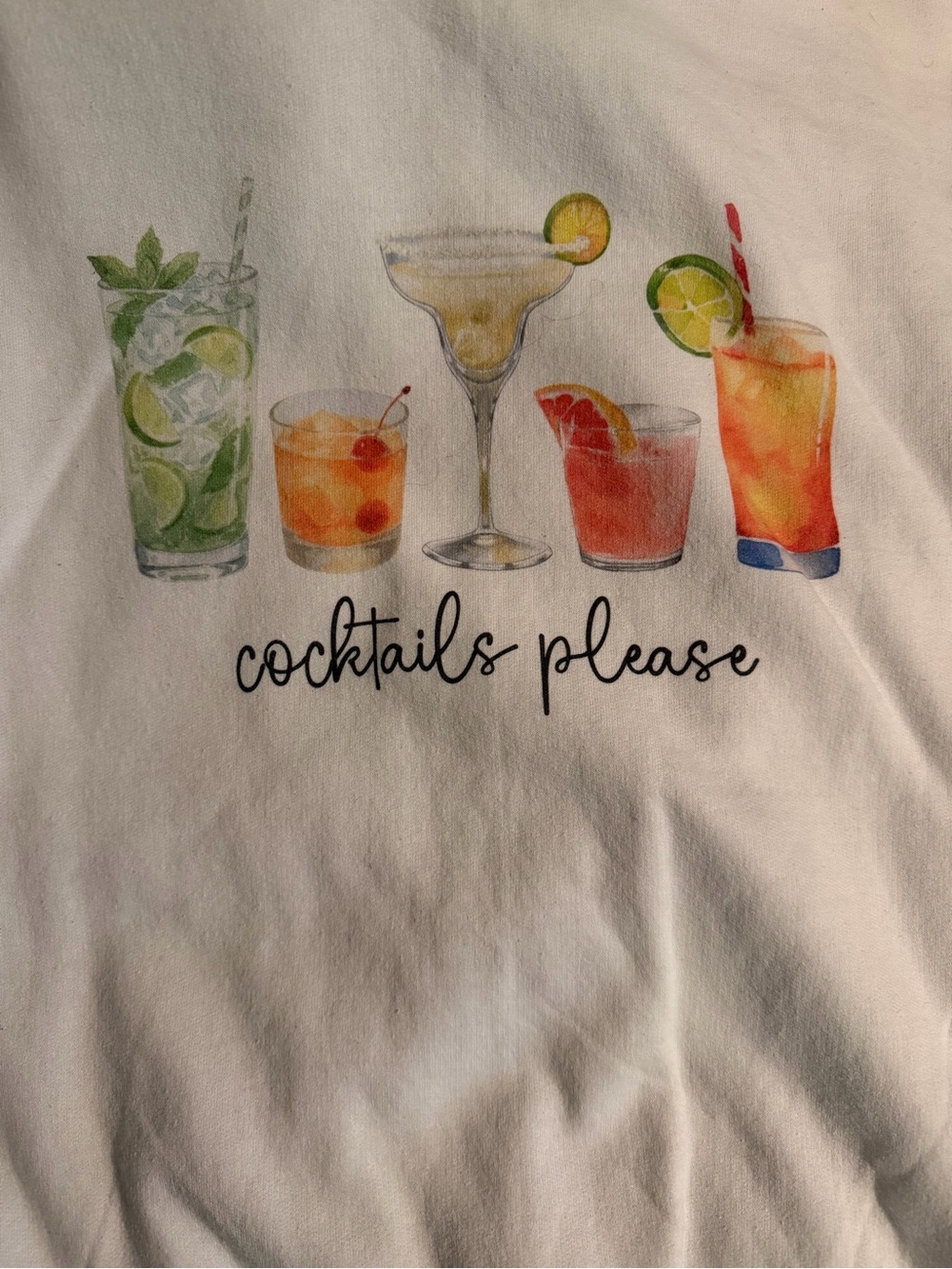 Sweatshirt. Time for Cocktails!